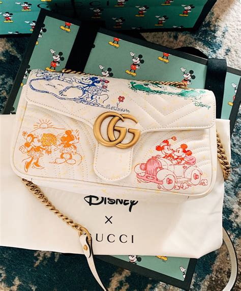 disney x gucci gg marmont small shoulder bag|gucci gg matelassé small bag.